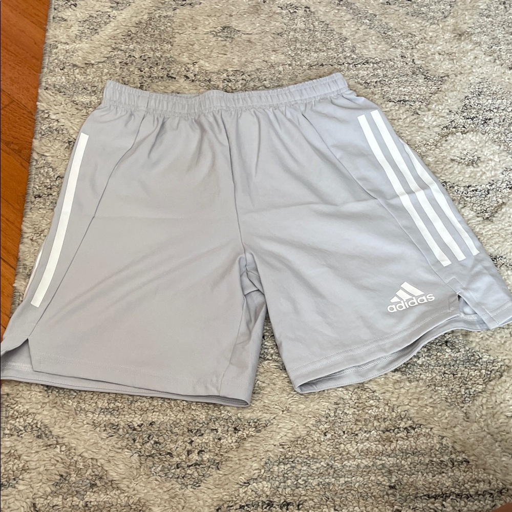 Adidas kids Light Gray Athletic Shorts